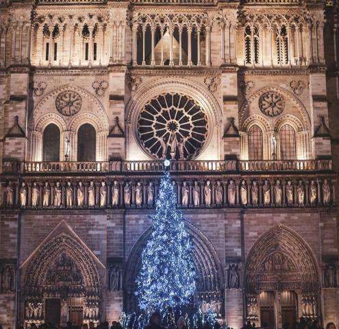 Christmas at the foot of Notre-Dame