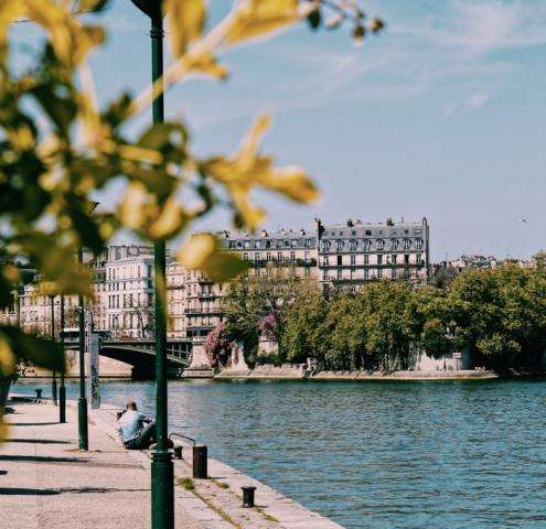 On the banks of the Seine; summer pleasures by the water...